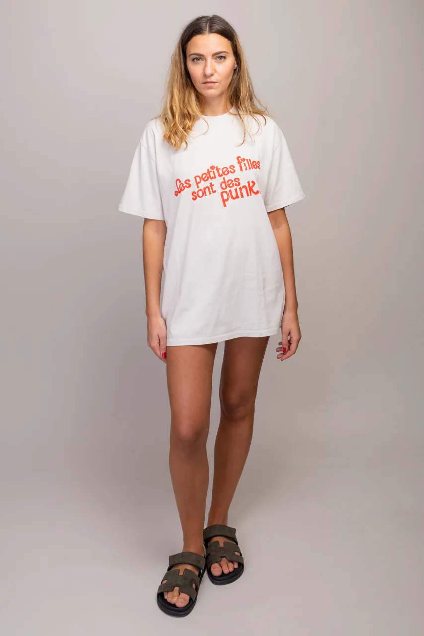 T-shirt oversize KELLY "Les petites filles sont des Punks" – Image 4
