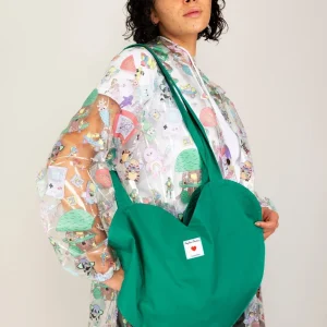 Tote bag COEUR vert