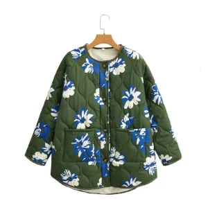 Veste Longue Matelassée Femme