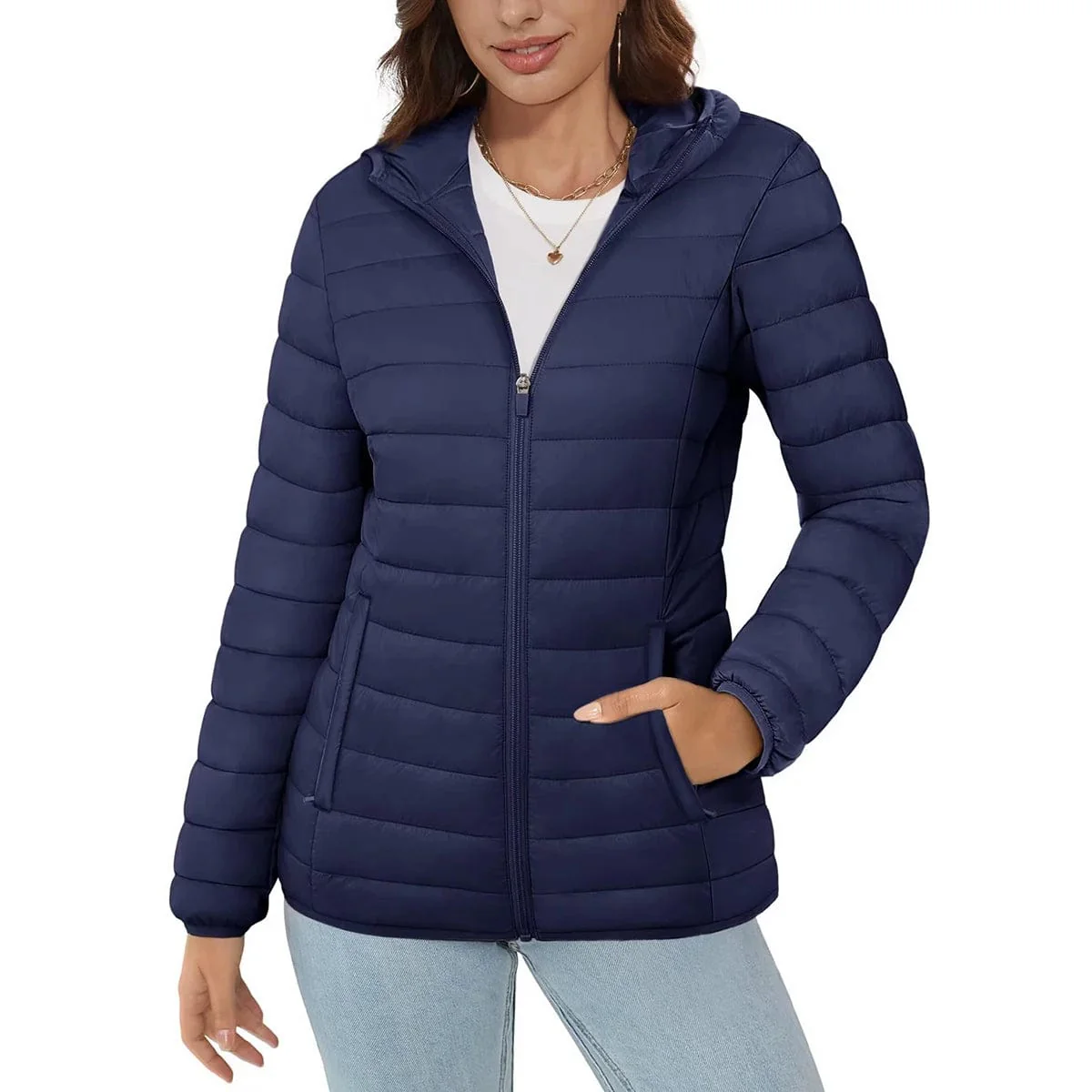 Veste Matelassée Capuche Femme – Image 5