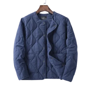 Veste Quiltée Bleu Marine