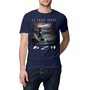 T-shirt Bretagne : le phare ouest
