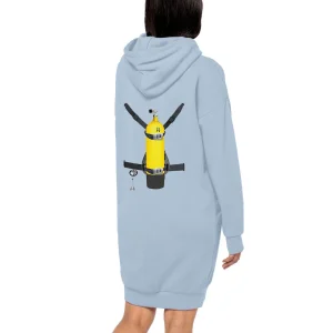 robe sweat à capuche MacJos trompe l'oeil bouteille plongée